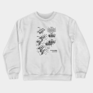 1961 Toy Building Brick (Lego) Patent Drawing - 001 Dark Crewneck Sweatshirt